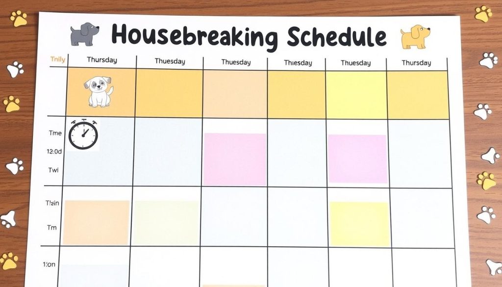 Housebreaking schedule for potty training Housebreaking schedule for potty training