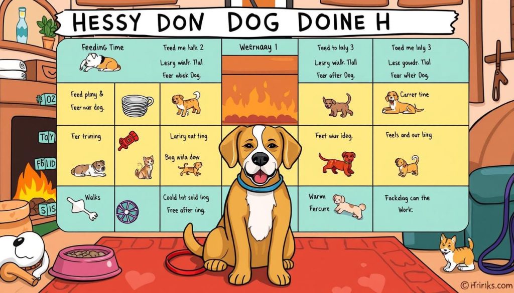 dog routine schedule