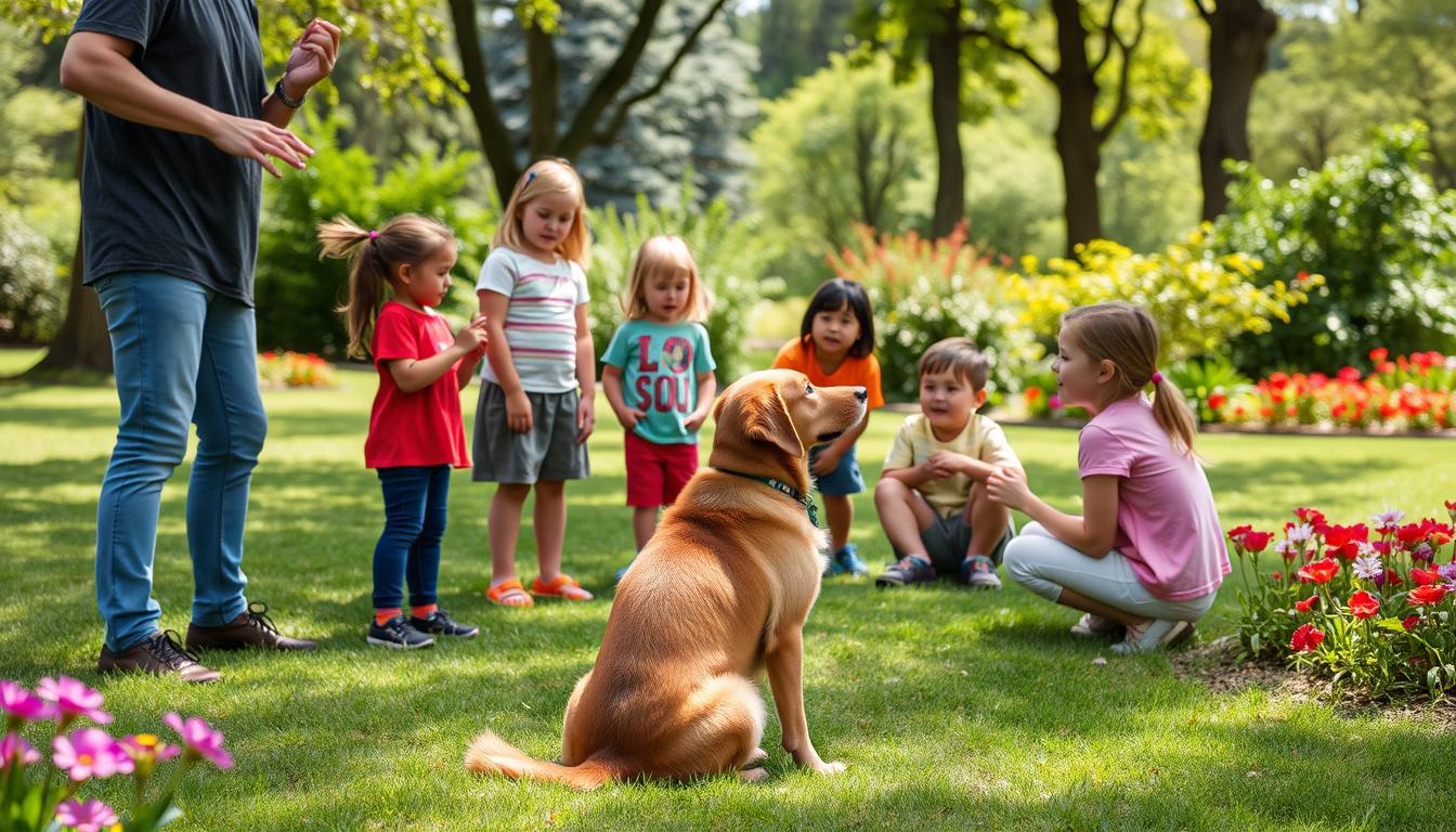 How to Train a Dog to Stay Calm Around Children